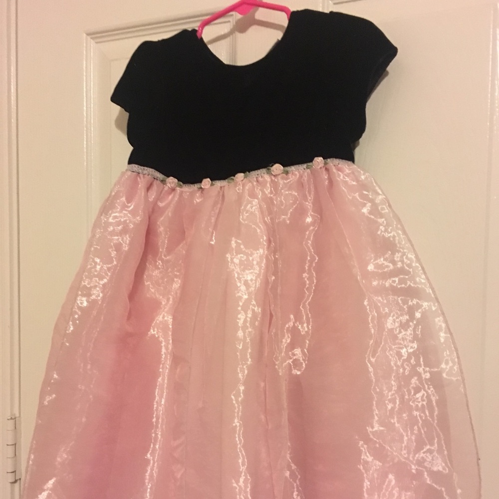 Perfectly Dressed 3T formal dress black and pink